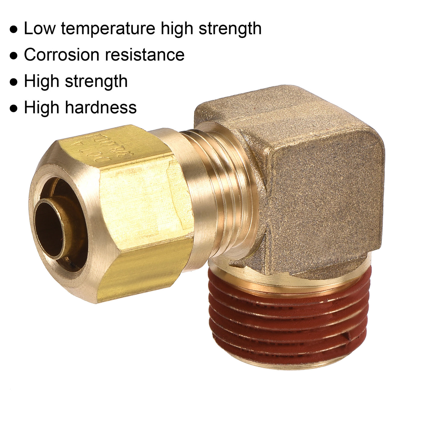 Harfington Brass Elbow Compression Tube Fitting Coupling Adapter