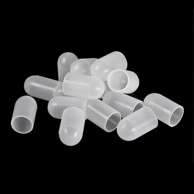 Harfington 17.5mm(0.69") Rubber End Caps Furniture Leg Protectors Tubing Covers 12pcs