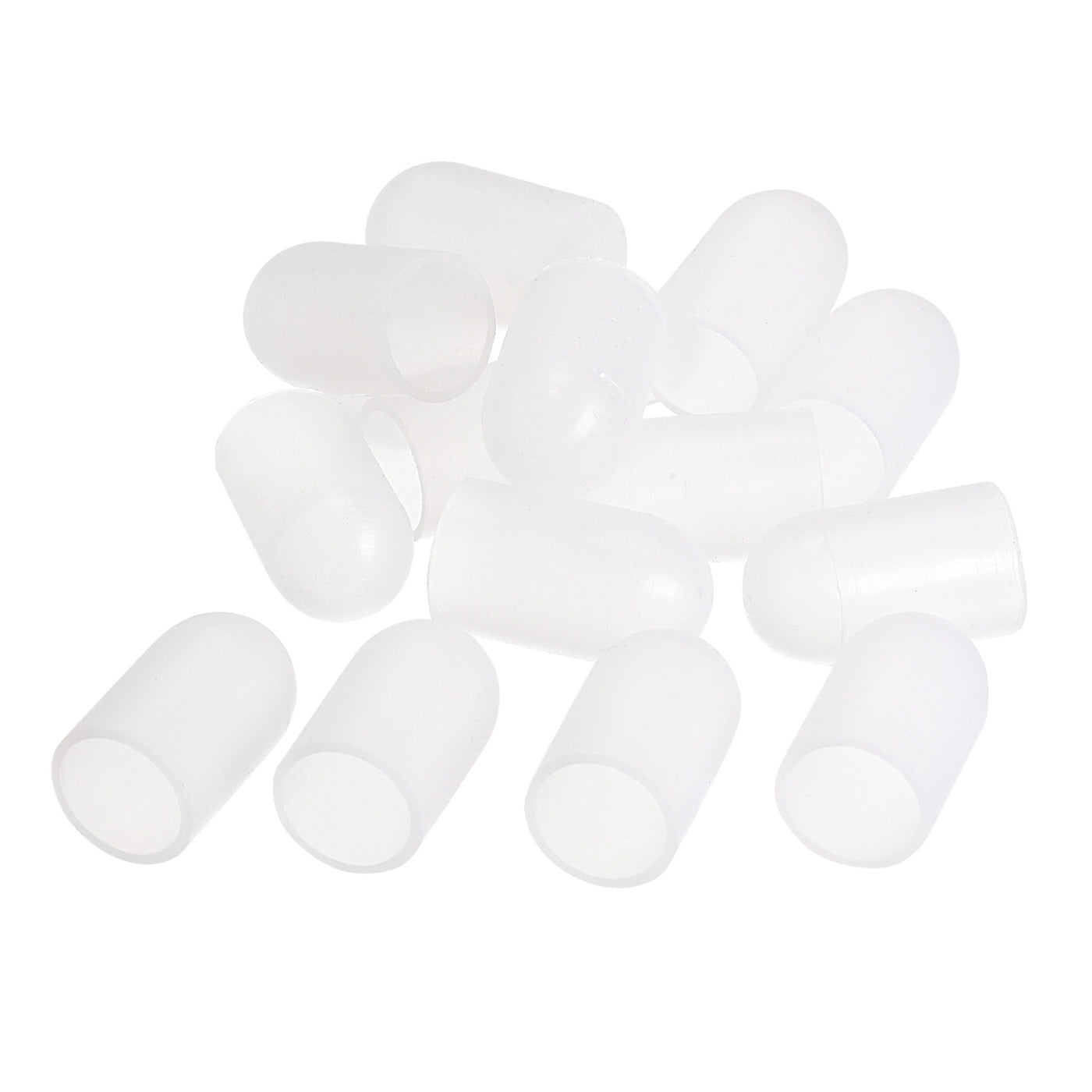Harfington 17.5mm(0.69") Rubber End Caps Furniture Leg Protectors Tubing Covers 12pcs