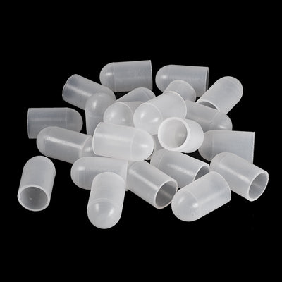 Harfington 17.5mm(0.69") Rubber End Caps Furniture Leg Protectors Tubing Covers 24pcs