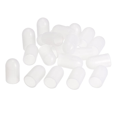 Harfington 17.5mm(0.69") Rubber End Caps Furniture Leg Protectors Tubing Covers 24pcs