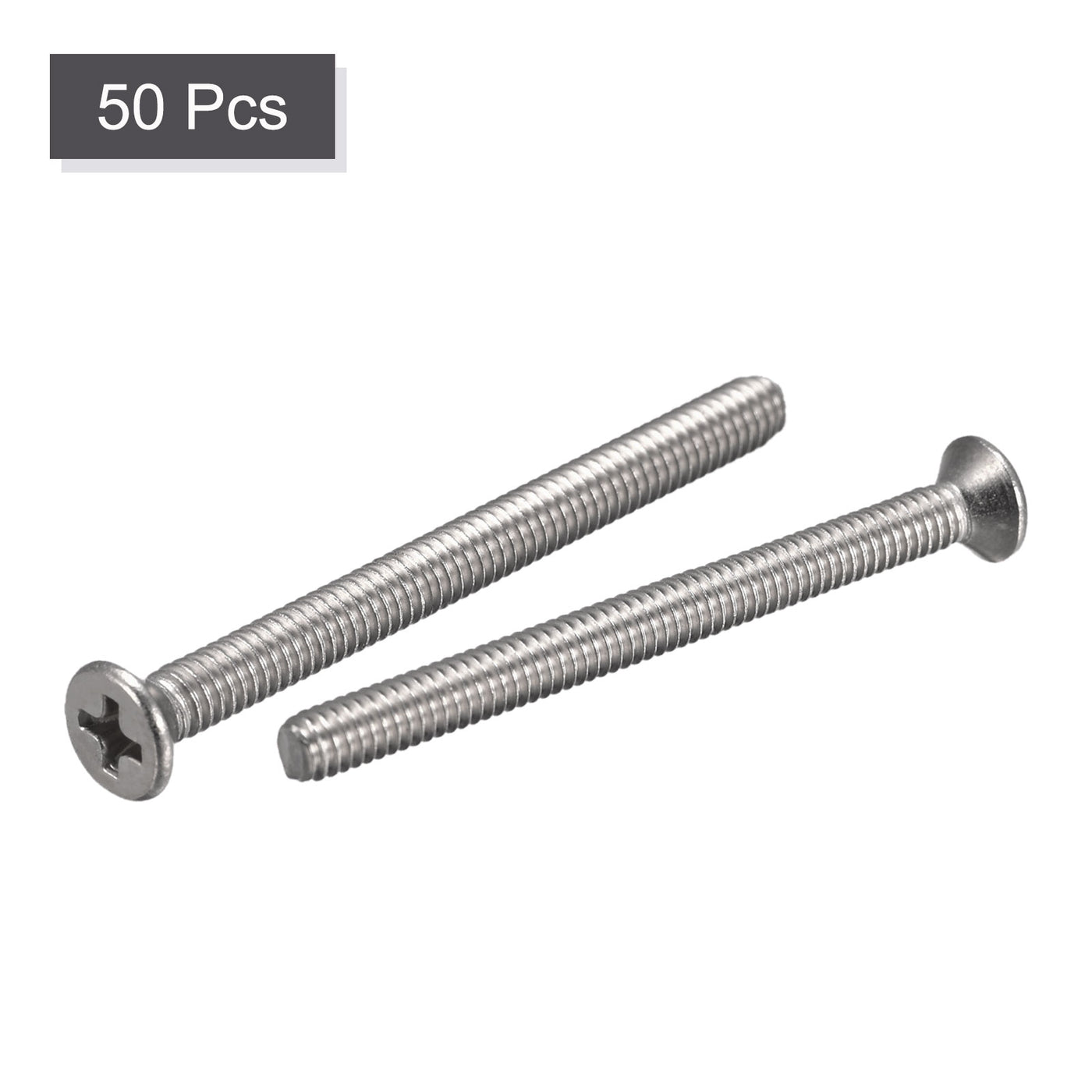 Harfington Flat Head, Machine Screws, Phillips 304 Stainless Steel Bolts,