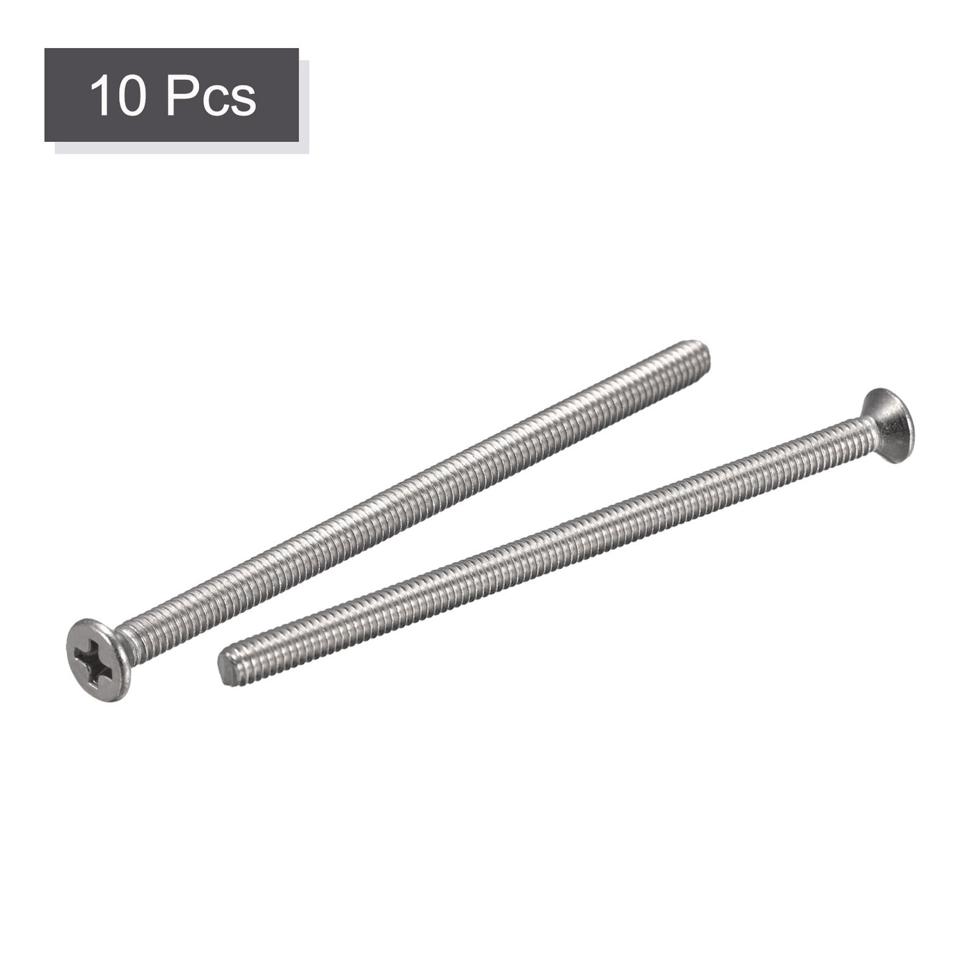 Harfington Flat Head Machine Screw, Phillips 304 Stainless Steel Bolts,