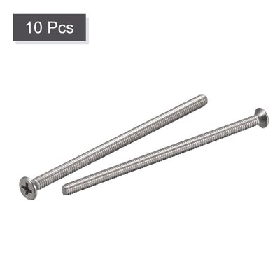 Harfington Flat Head Machine Screw, Phillips 304 Stainless Steel Bolts,