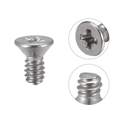 Harfington Flat Head Machine Screws Phillips 304 Stainless Steel Bolt,