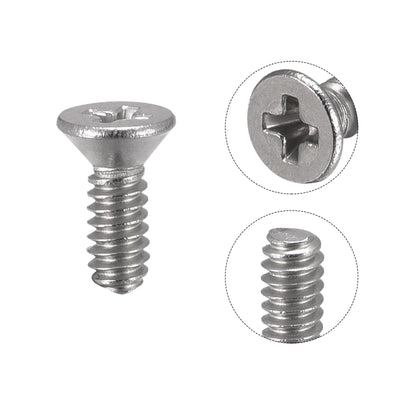 Harfington Flat Head Machine Screws Phillips 304 Stainless Steel Bolt,