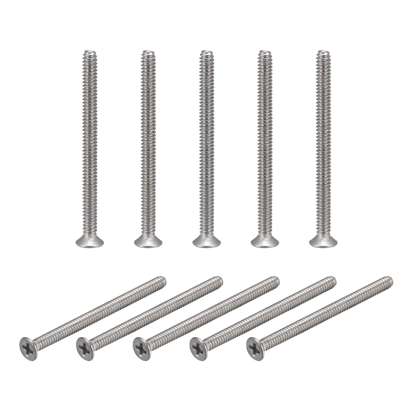 Harfington Flat Head Machine Screw Phillips 304 Stainless Steel Bolt