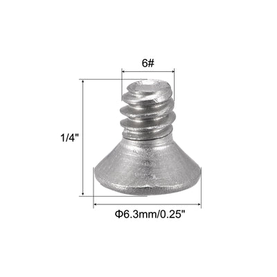 Harfington Flat Head Machine Screws Phillips 304 Stainless Steel Bolt,