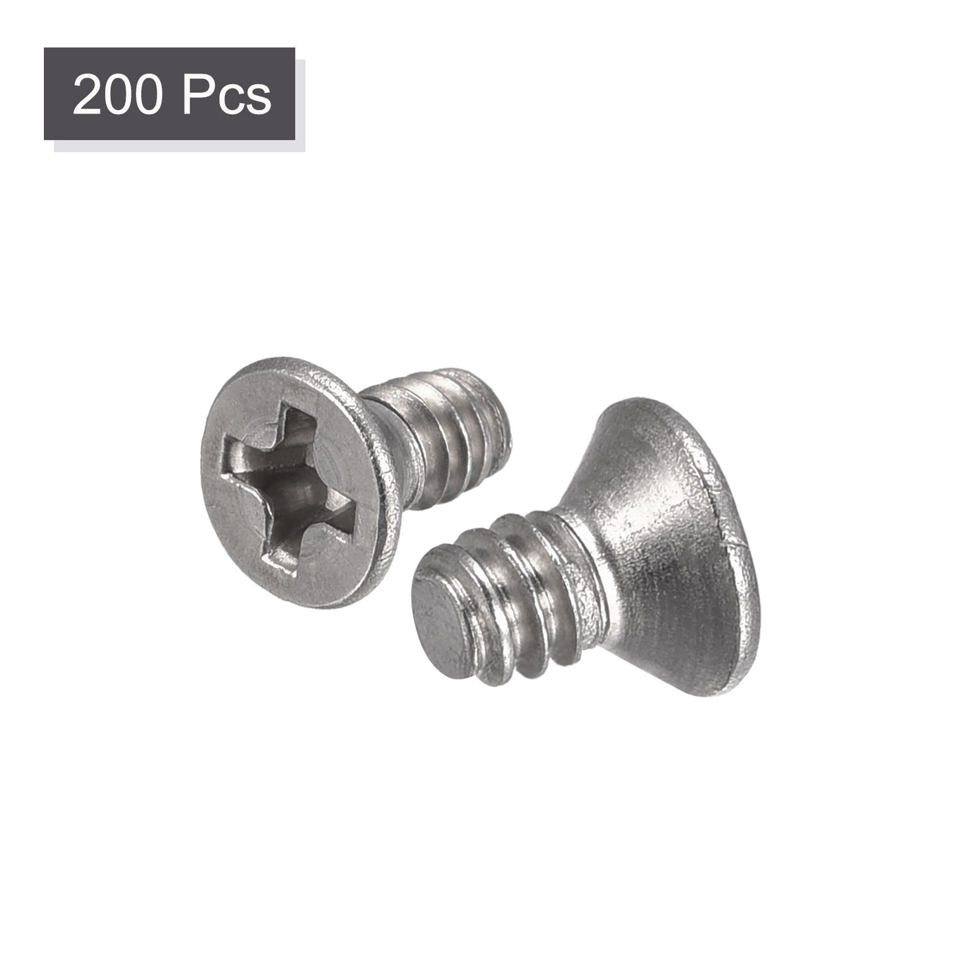 Harfington Flat Head Machine Screws Phillips 304 Stainless Steel Bolt,