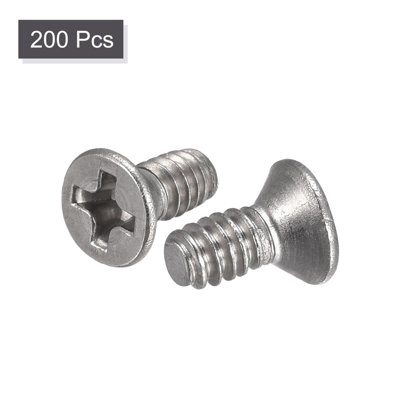 Harfington Flat Head Machine Screws Phillips 304 Stainless Steel Bolt,