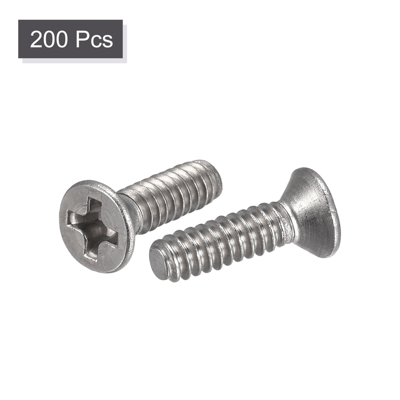 Harfington Flat Head Machine Screws Phillips 304 Stainless Steel Bolt,