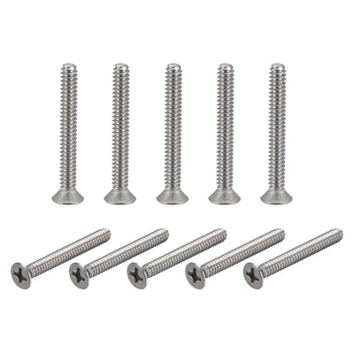 Harfington Flat Head Machine Screw Phillips 304 Stainless Steel Bolt
