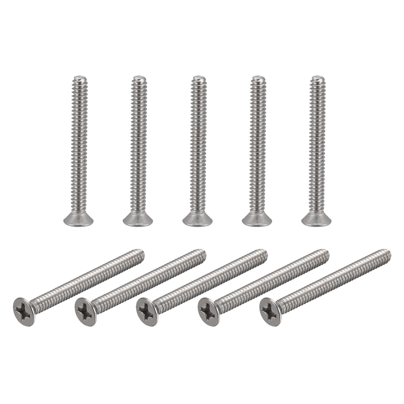 Harfington Flat Head Machine Screw Phillips 304 Stainless Steel Bolt