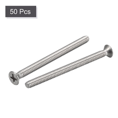 Harfington Flat Head, Machine Screws, Phillips 304 Stainless Steel Bolts,