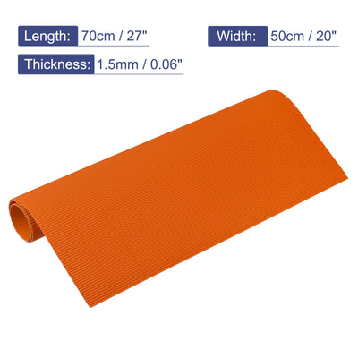Harfington Corrugated Paper Sheets 5pcs 27-inch x 20-inch Orange Cardboard