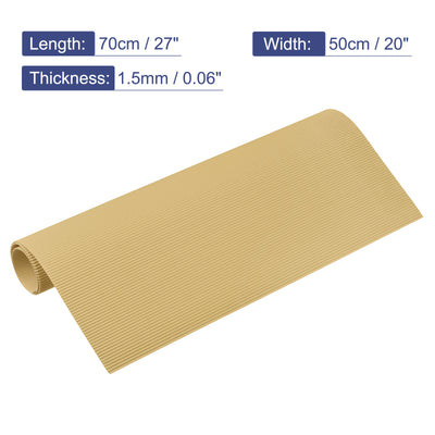 Harfington Corrugated Paper Sheets 5pcs 27-inch x 20-inch Brown Cardboard
