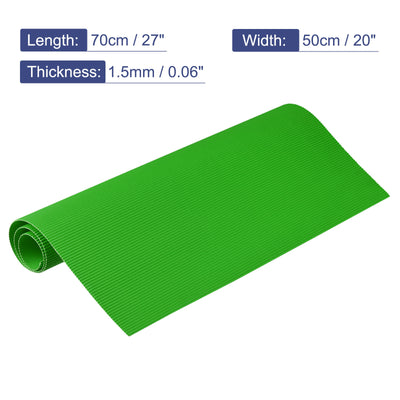 Harfington Corrugated Paper Sheets 5pcs 27-inch x 20-inch Light Green Cardboard