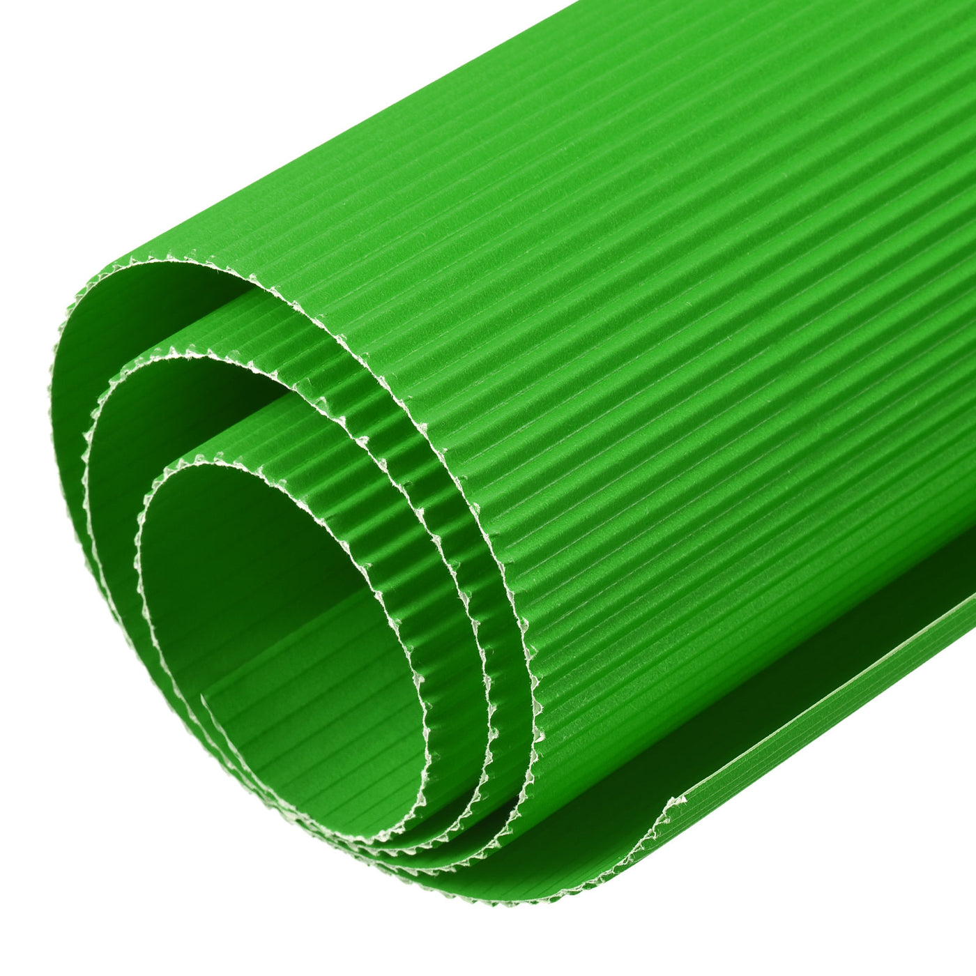 Harfington Corrugated Paper Sheets 5pcs 27-inch x 20-inch Light Green Cardboard