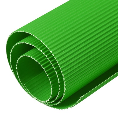 Harfington Corrugated Paper Sheets 5pcs 27-inch x 20-inch Light Green Cardboard