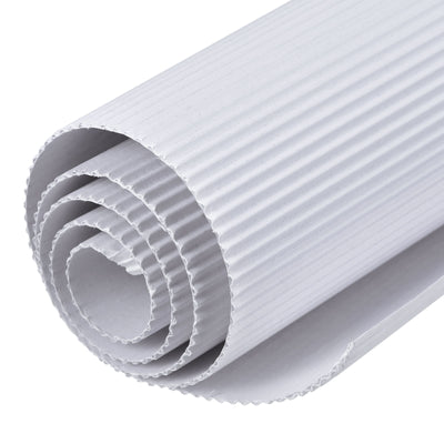 Harfington Corrugated Paper Sheets 5pcs 27-inch x 20-inch White Cardboard