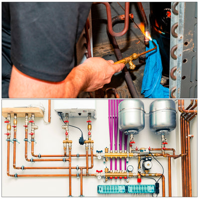 Harfington Tee Copper Fitting 3 Way Welding Joint for Air Conditioner