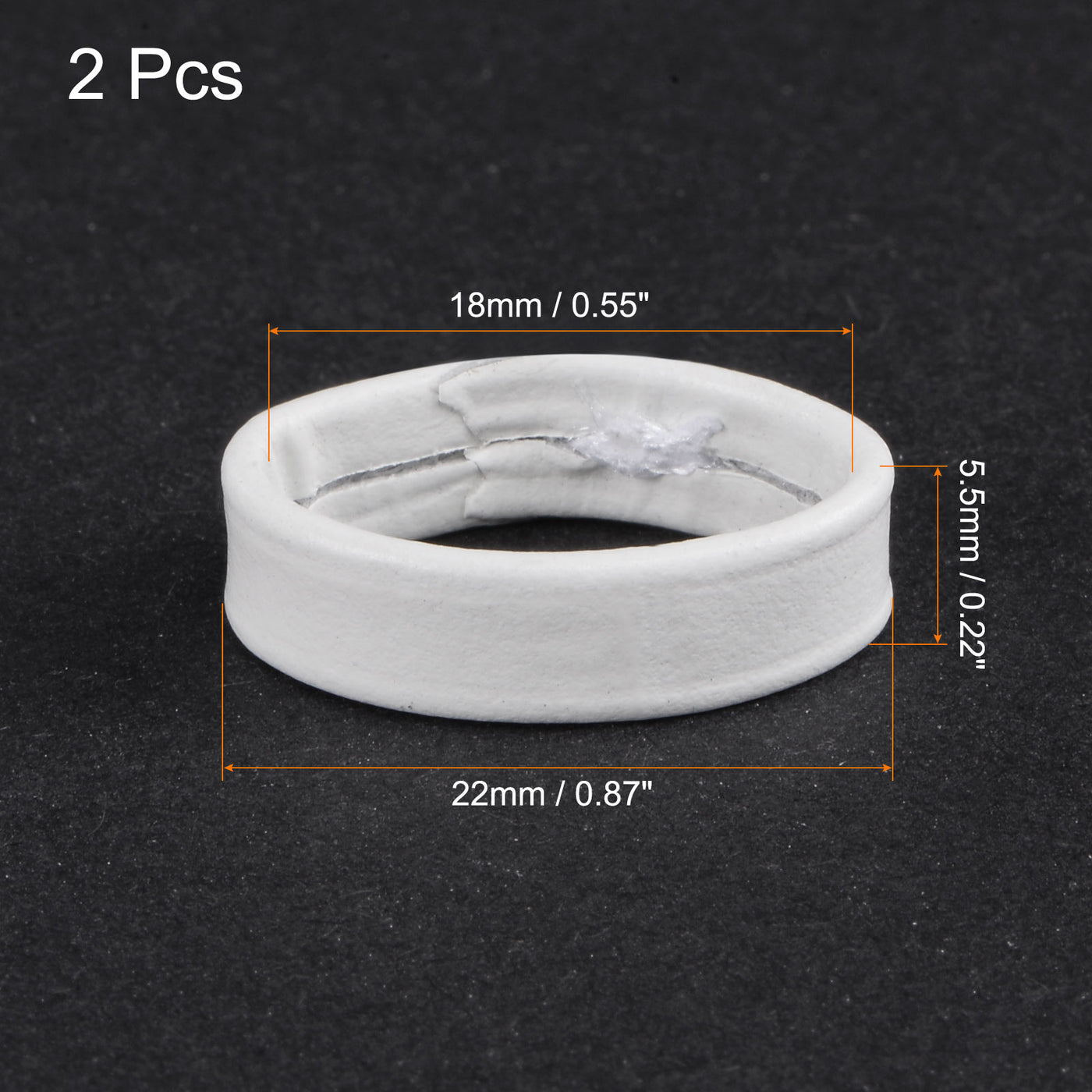 uxcell PU Leather Loops Replacement Retaining Ring Keeper for Watch Bands