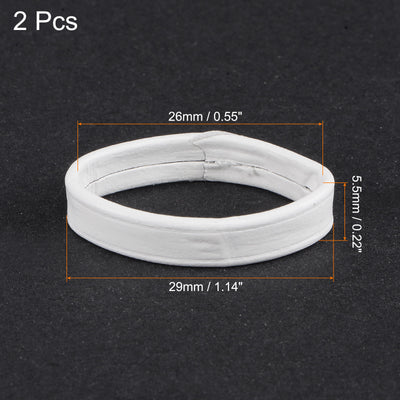 Harfington PU Leather Loops Replacement Retaining Ring Keeper for Watch Bands