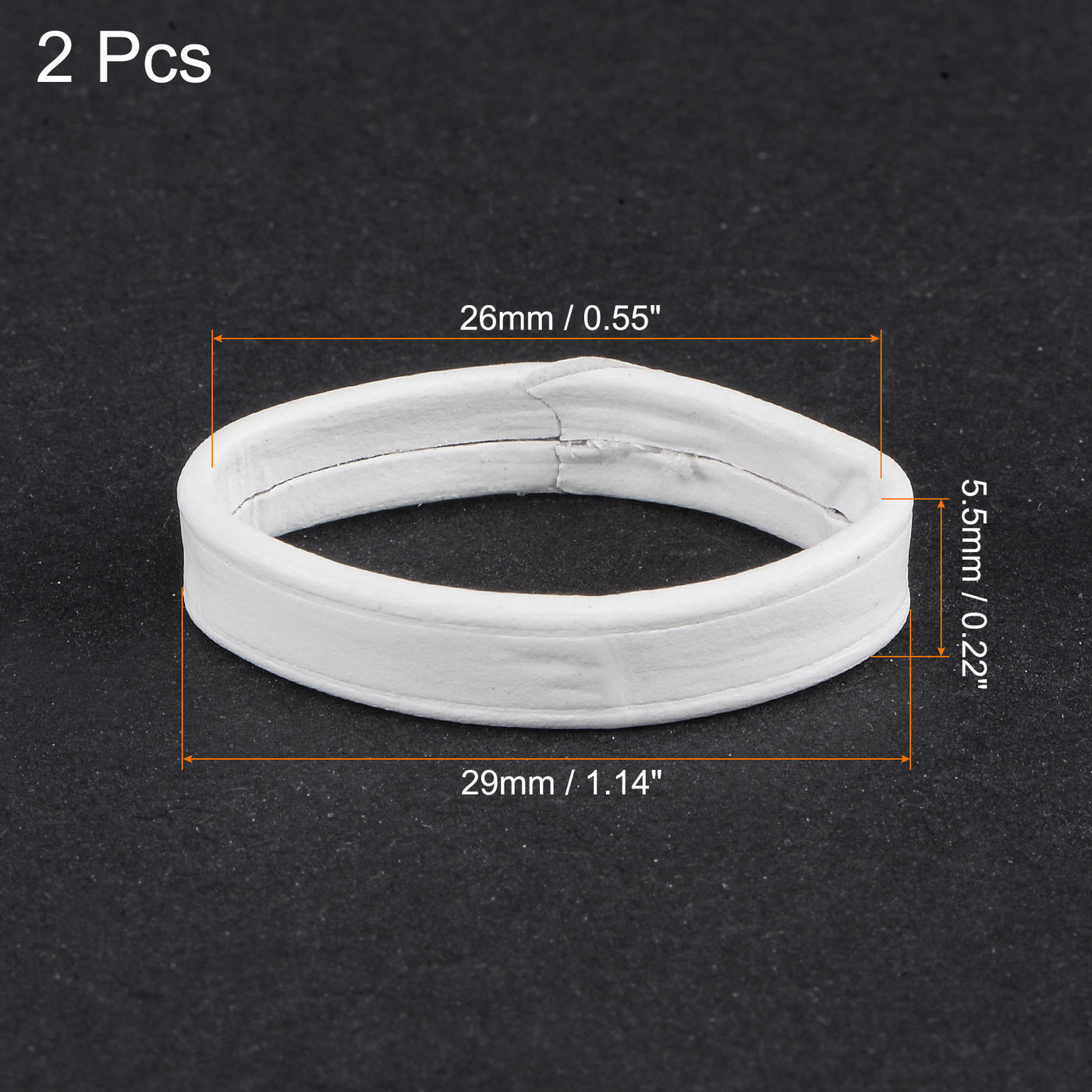 uxcell PU Leather Loops Replacement Retaining Ring Keeper for Watch Bands