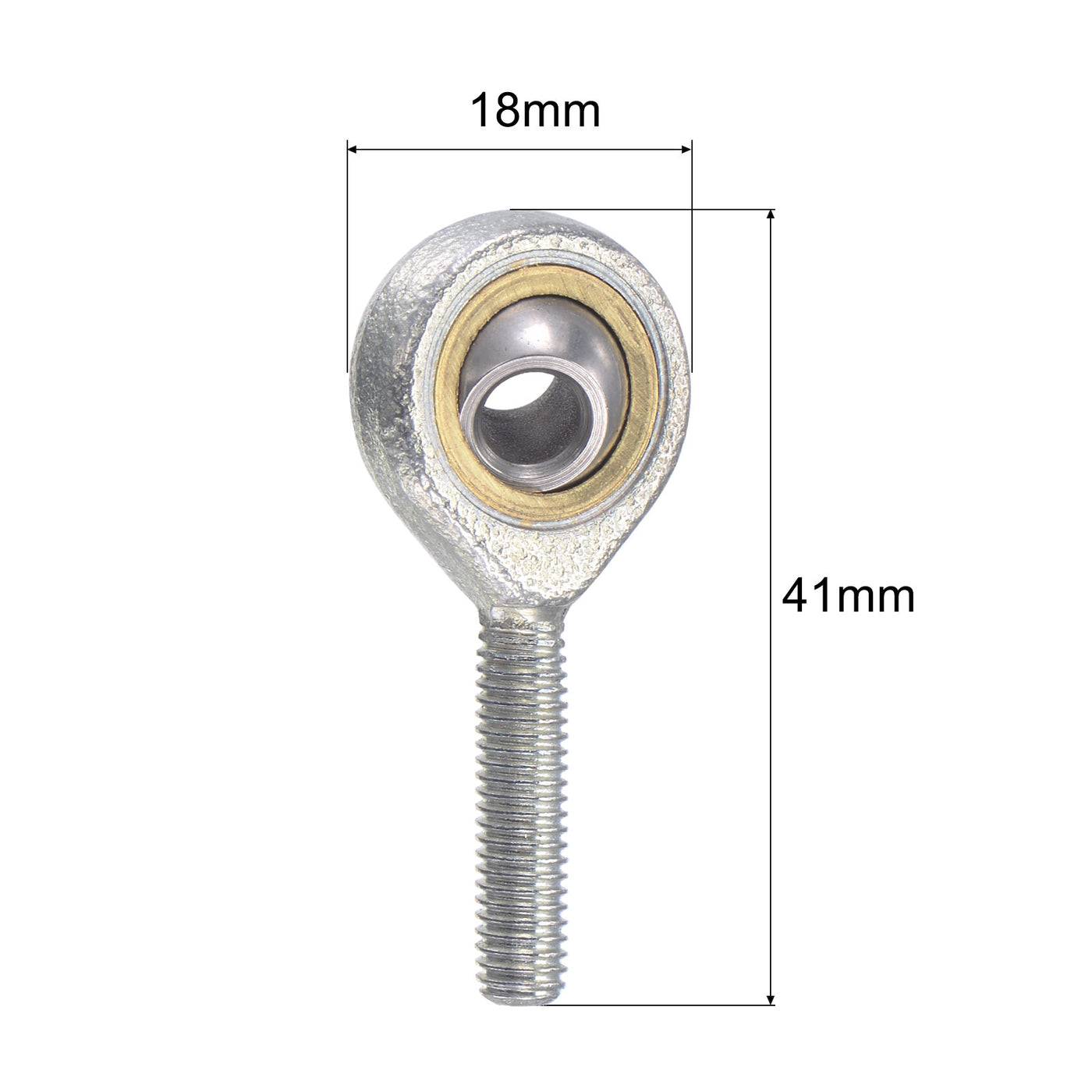 uxcell Rod End Bearing Self-lubricated Joint Bearing Right Hand Male Thread Connector