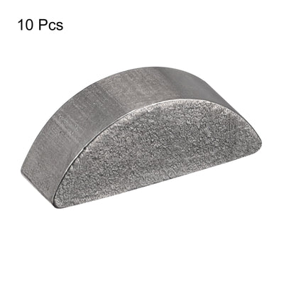 Harfington Uxcell Woodruff Keys, 10pcs Steel 4mm Width x 5mm Height x 13mm Diameter