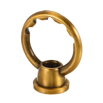 Harfington Eye Nut 10kg Max Load M10 Thread Ring Shape Female Loop for Hanging Lamp Chandelier, Gold Bronze