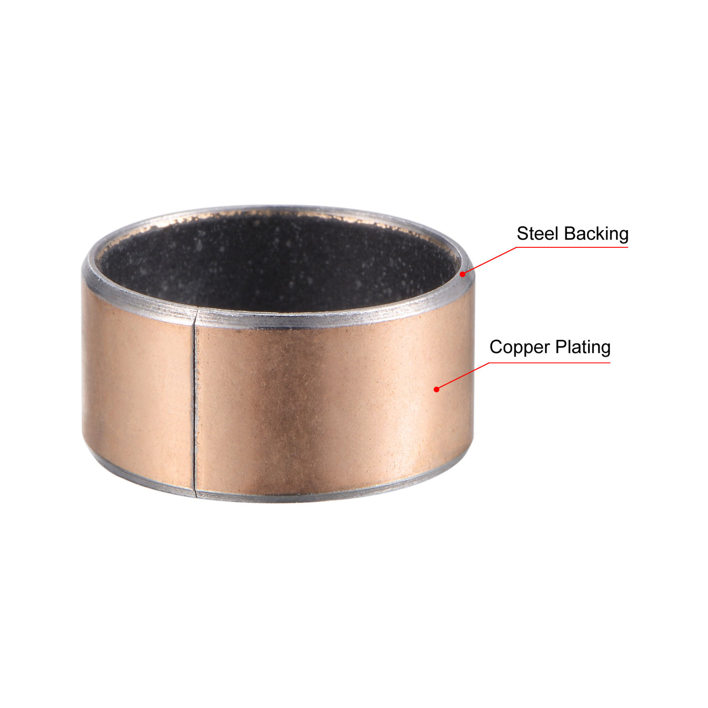 uxcell Uxcell Sleeve Bearing Length Plain Bearings Wrapped Oilless Bushings