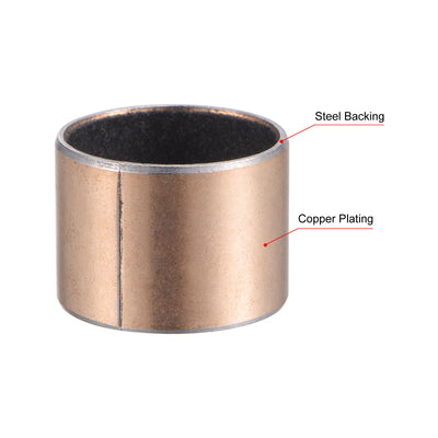 Harfington Uxcell Sleeve Bearing Length Plain Bearings Wrapped Oilless Bushings