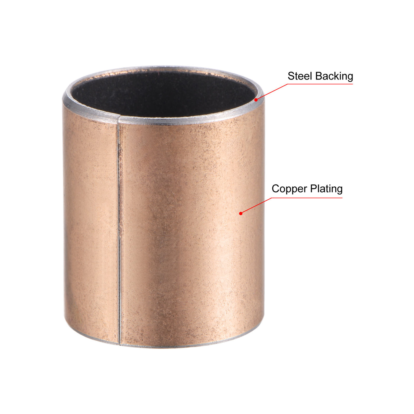uxcell Uxcell Sleeve Bearing Length Plain Bearings Wrapped Oilless Bushings