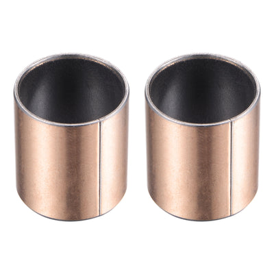 Harfington Uxcell Sleeve Bearing Bore Plain Bearings Wrapped Oilless Bushing