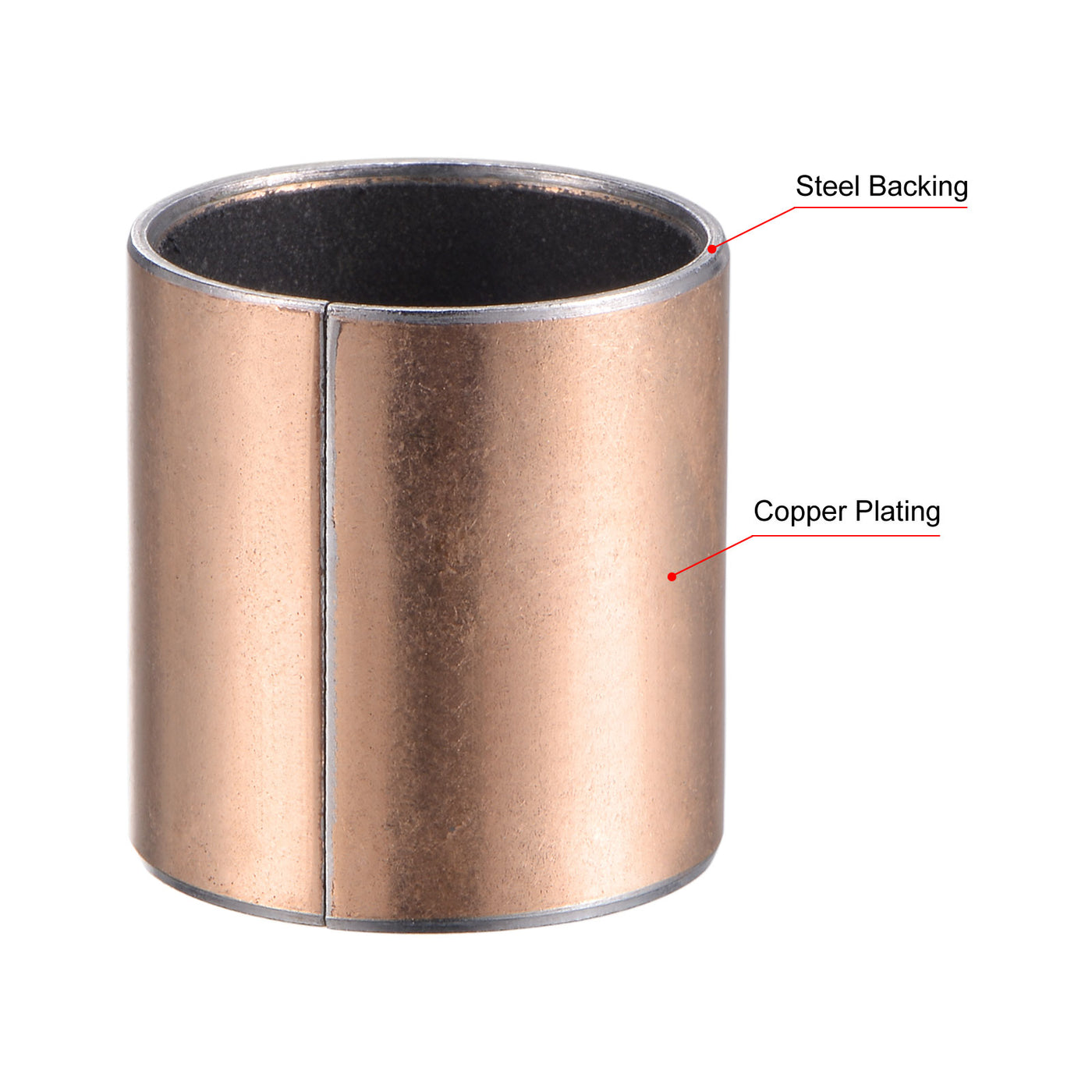 uxcell Uxcell Sleeve Bearing Bore Plain Bearings Wrapped Oilless Bushing