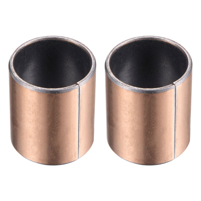 Harfington Uxcell Sleeve Bearing Bore Plain Bearings Wrapped Oilless Bushing