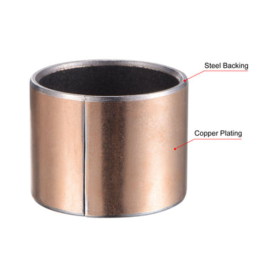Harfington Uxcell Sleeve Bearing Bore Plain Bearings Wrapped Oilless Bushing