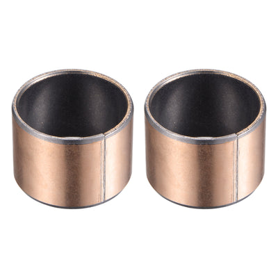 Harfington Uxcell Sleeve Bearing Bore Plain Bearings Wrapped Oilless Bushing
