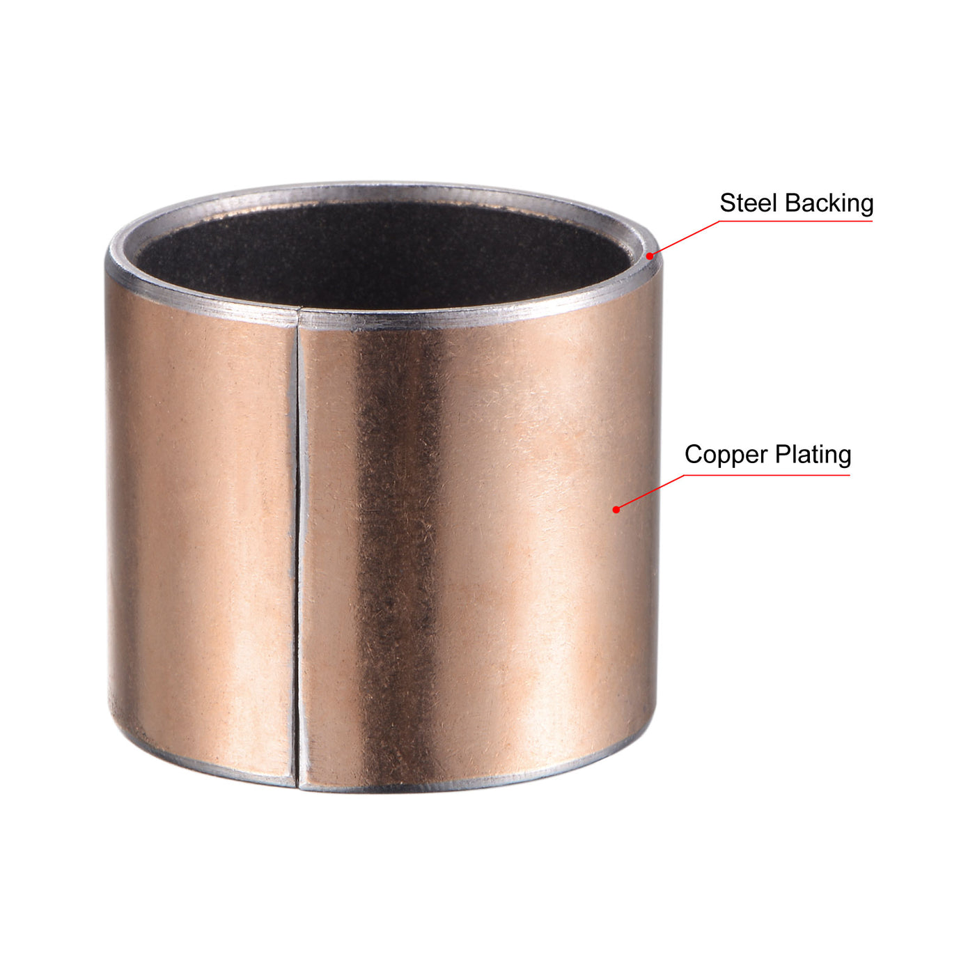 uxcell Uxcell Sleeve Bearing Bore Plain Bearings Wrapped Oilless Bushing