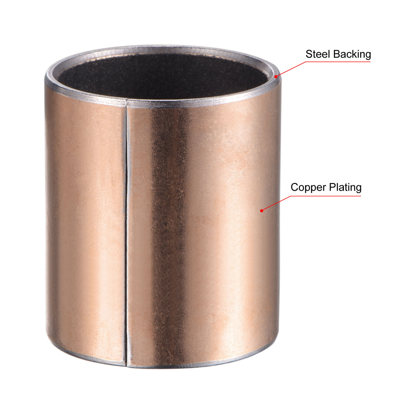 uxcell Uxcell Sleeve Bearing Bore Plain Bearings Wrapped Oilless Bushing