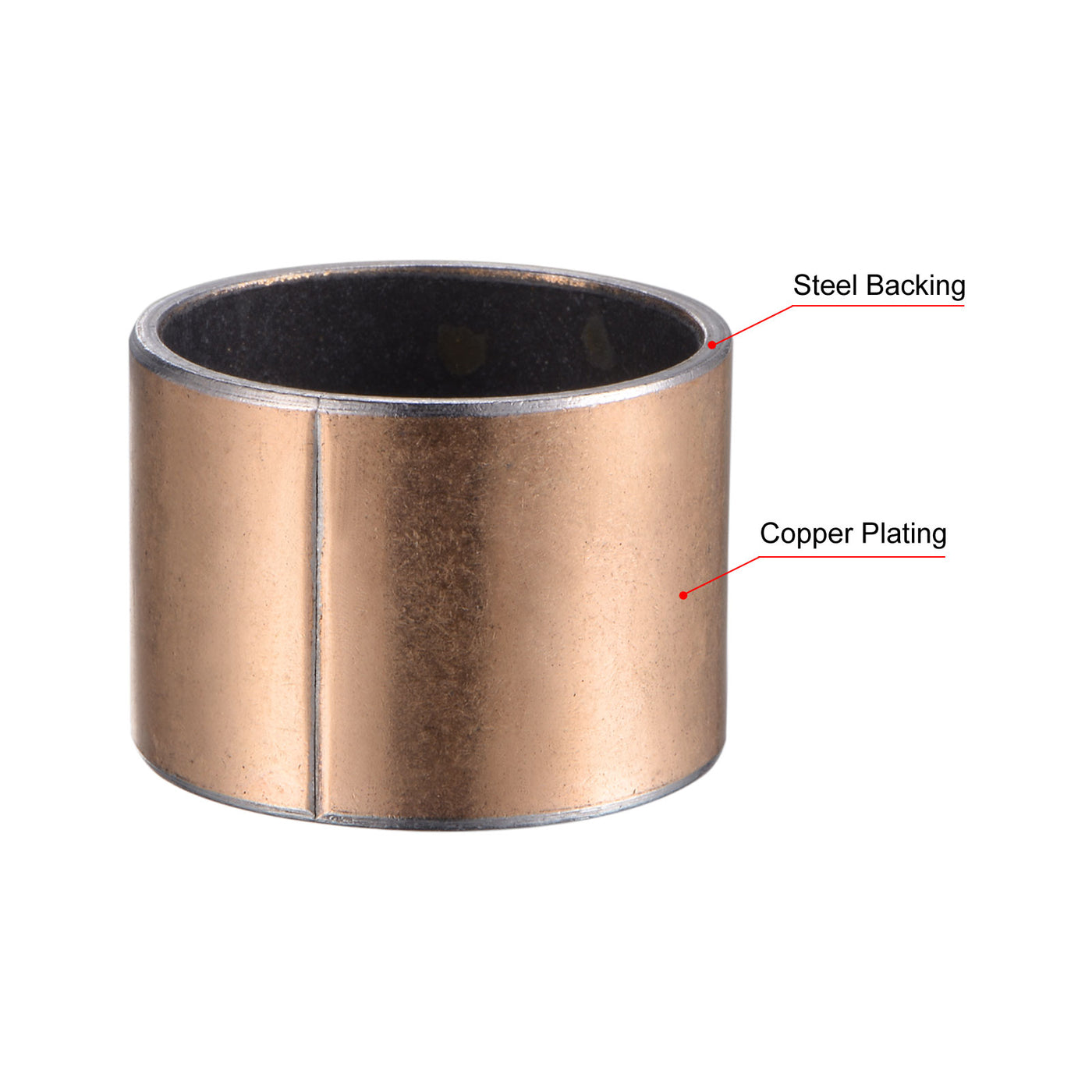 uxcell Uxcell Sleeve Bearing Bore Plain Bearings Wrapped Oilless Bushing