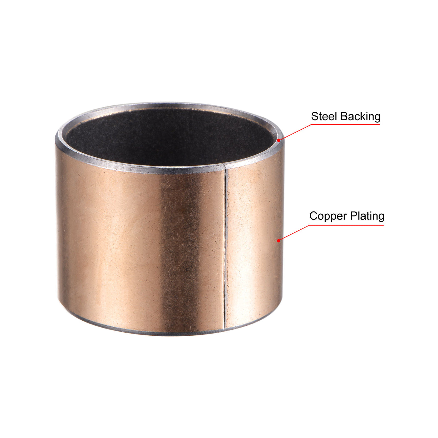 uxcell Uxcell Sleeve Bearing Bore Plain Bearings Wrapped Oilless Bushing