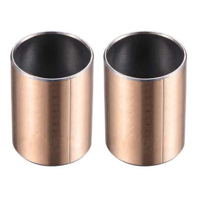 Harfington Uxcell Sleeve Bearing Bore Plain Bearings Wrapped Oilless Bushing