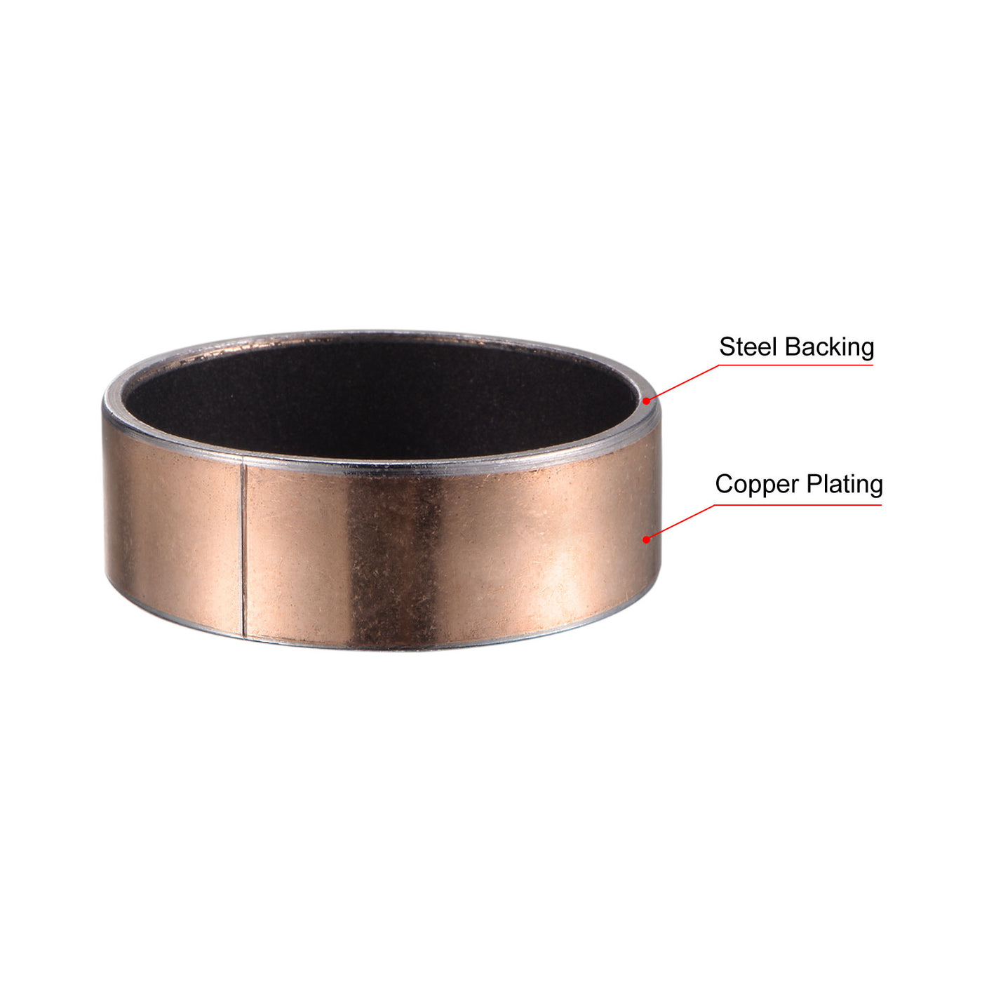 uxcell Uxcell Sleeve Bearing Bore Plain Bearings Wrapped Oilless Bushing