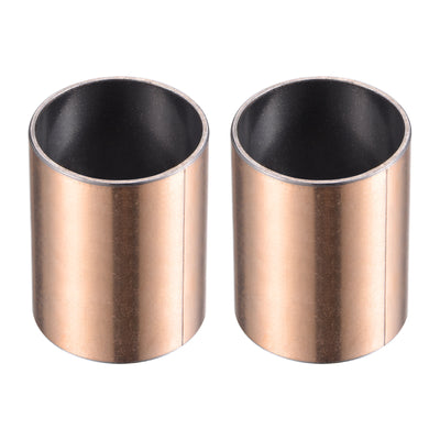 Harfington Uxcell Sleeve Bearing Bore Plain Bearings Wrapped Oilless Bushing