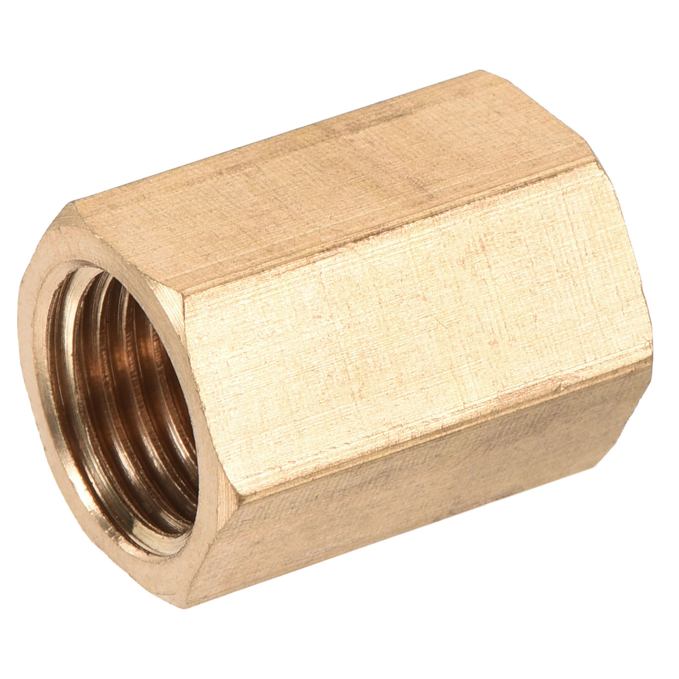 Harfington Brass Reducer Pipe Fitting G1/4 x G1/8 Female Thread Hex Coupling Connector Adapter