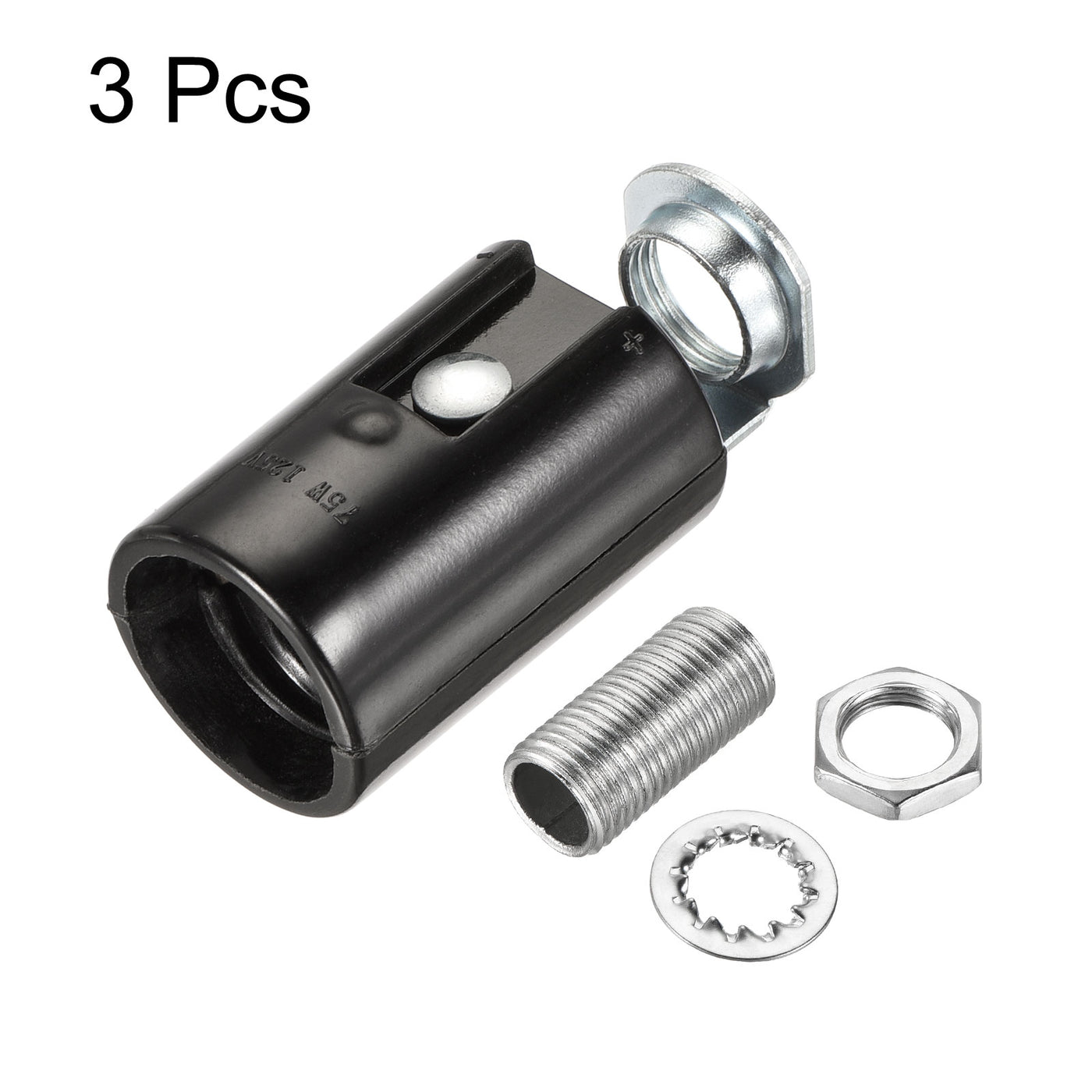 Harfington Lamp Socket, Candle Lamp Holders, Chandelier LED Bracket with Threaded for Bulb