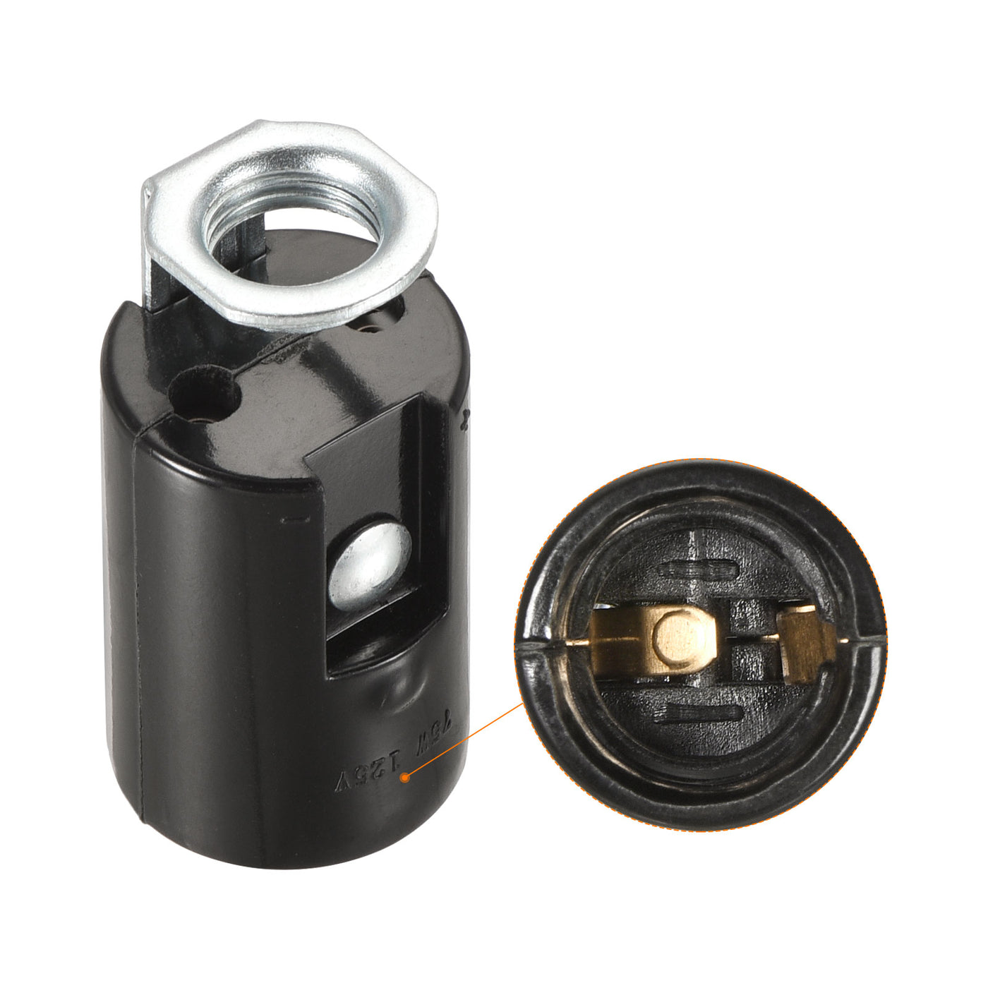 Harfington Lamp Socket, Candle Lamp Holders, Chandelier LED Bracket with Threaded for Bulb