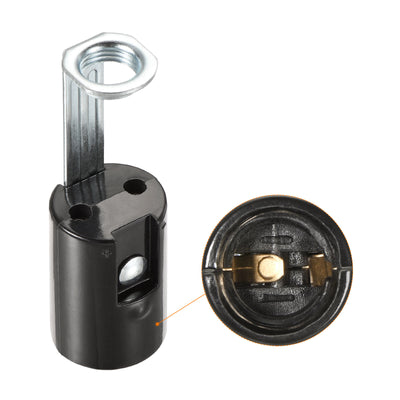 Harfington Lamp Socket, Candle Lamp Holders, Chandelier LED Bracket with Threaded for Bulb